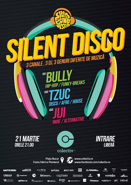 SPRING SILENT DISCO PARTY // INTRARE LIBERĂ // BULLY / TZUC / JIJI