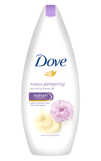 Noul gel de dus  Dove Purely Pampering Sweet Cream with Peony