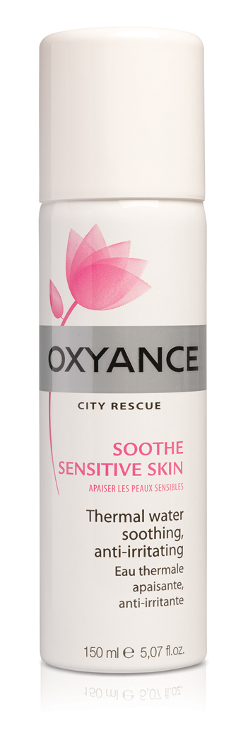 Împrospătează și calmează pielea sensibilă  cu apa termală Oxyance City Rescue