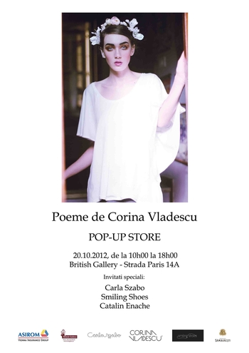 Pop-up store: Poeme de Corina Vladescu