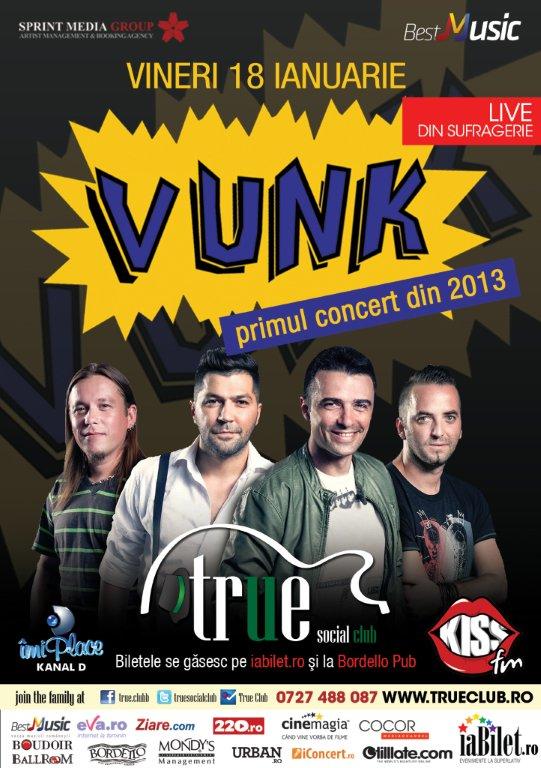 Afla unde va avea loc primul concert VUNK din 2013